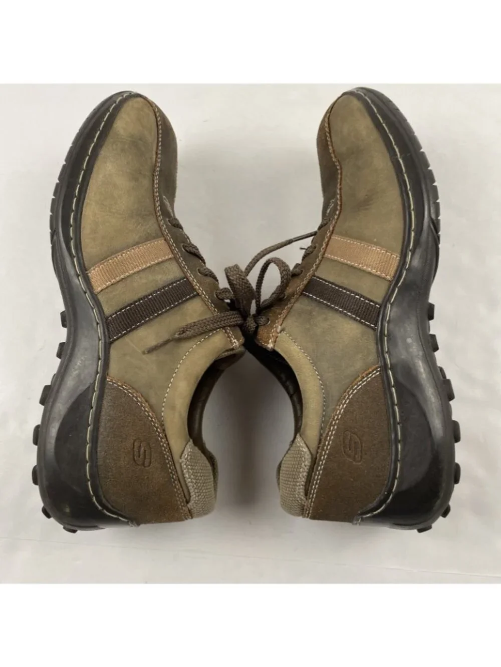 SKECHERS Diameter Oxford Shoes Men’s 10.5 Brown Suede Casual Comfort Lace Up